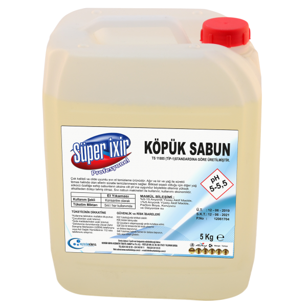 Süper İxir Köpük Sabun 5 kg